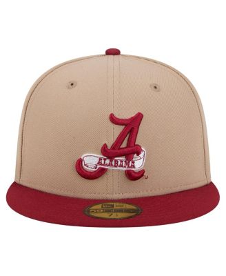 Men's Khaki Alabama Crimson Tide Two-Tone 59FIFTY Fitted Hat