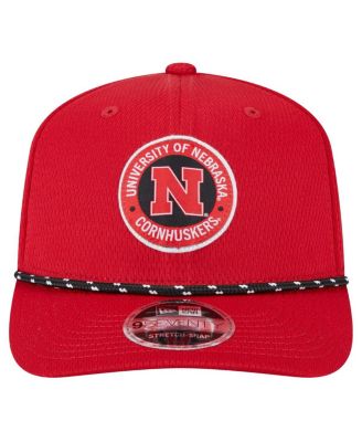 Men's Scarlet Nebraska Huskers COOLERA 9SEVENTY Rope Stretch-Snap Hat