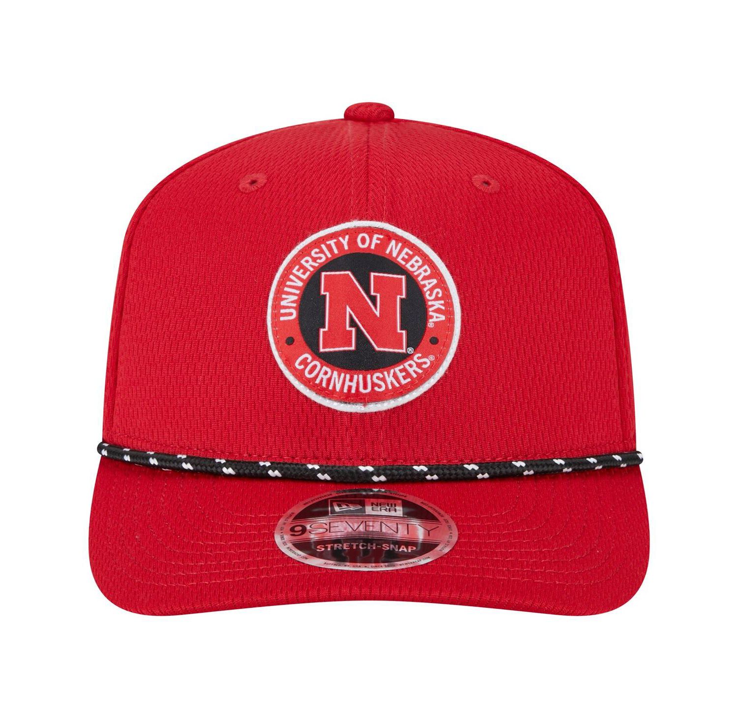 Men's Scarlet Nebraska Huskers COOLERA 9SEVENTY Rope Stretch-Snap Hat