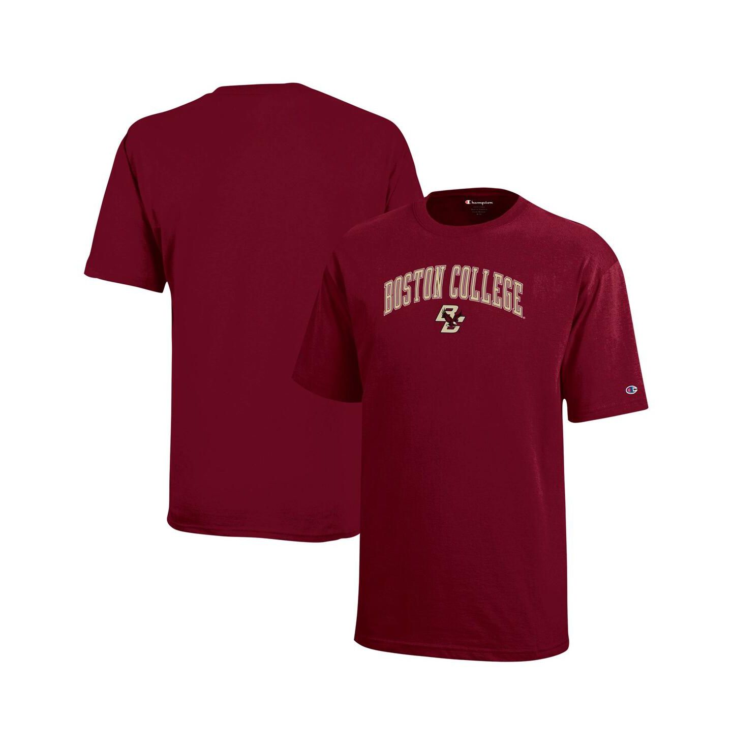 Детская футболка Champion Maroon Boston College Eagles Arch Over Logo — фото 1