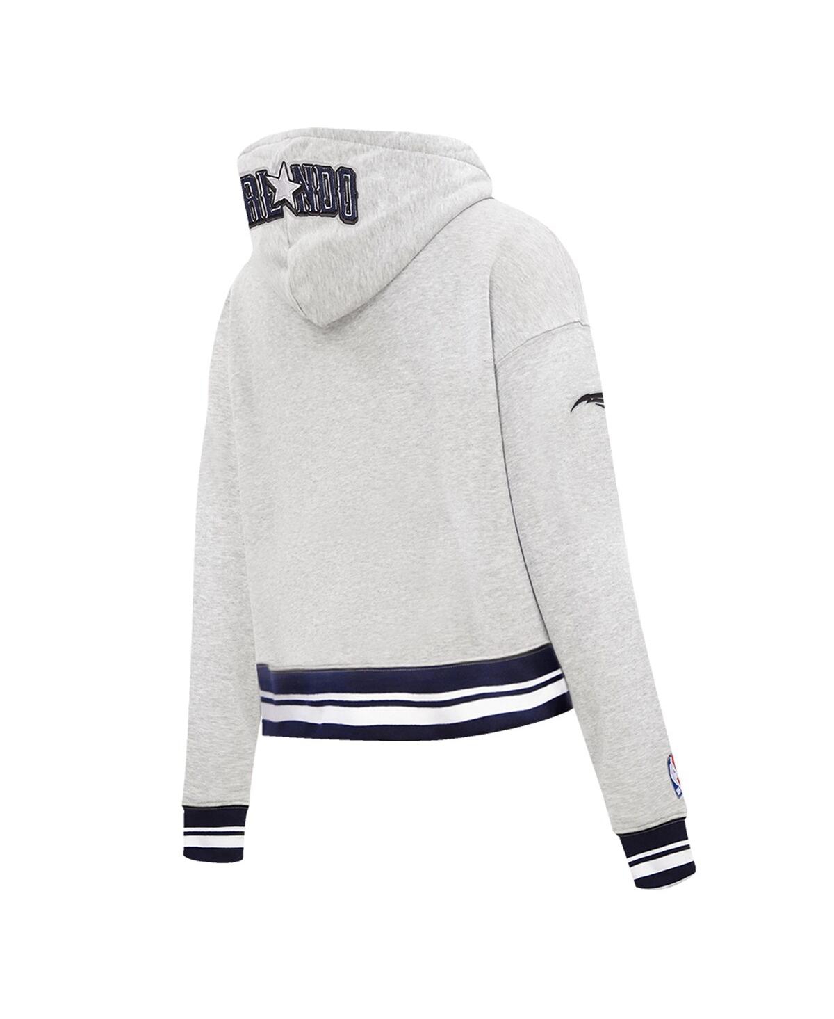 Pro Standard Women's Gray Orlando Magic 2024/25 City Edition Cropped Pullover Hoodie In Gray