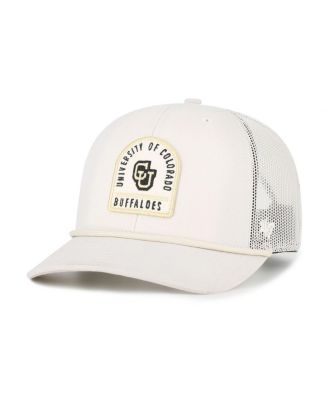 Men's and Women's Cream Colorado Buffaloes Core Inline Gravestone Adjustable Trucker Hat