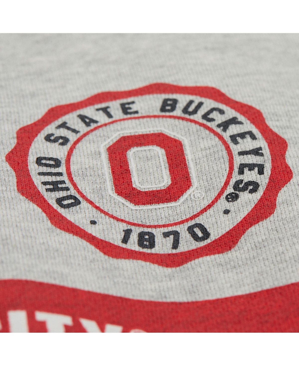 Mitchell & Ness Men's Gray Ohio State Buckeyes All Over Print Sweatshirt In Gray