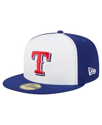 New Era - Men's White/Royal Texas Rangers Repeat 59FIFTY Fitted Hat