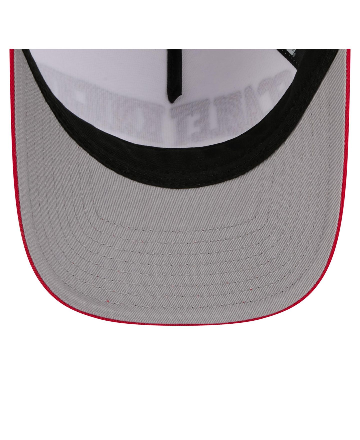 Мужская кепка New Era White/Scarlet Rutgers Scarlet Knights Arch Two-Tone Rope 9FORTY A-Frame M-Crown Adjustable Hat — фото 5