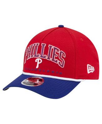 New Era - Men's Red/Royal Philadelphia Phillies Arch 9FORTY A-Frame M-Crown Adjustable Hat