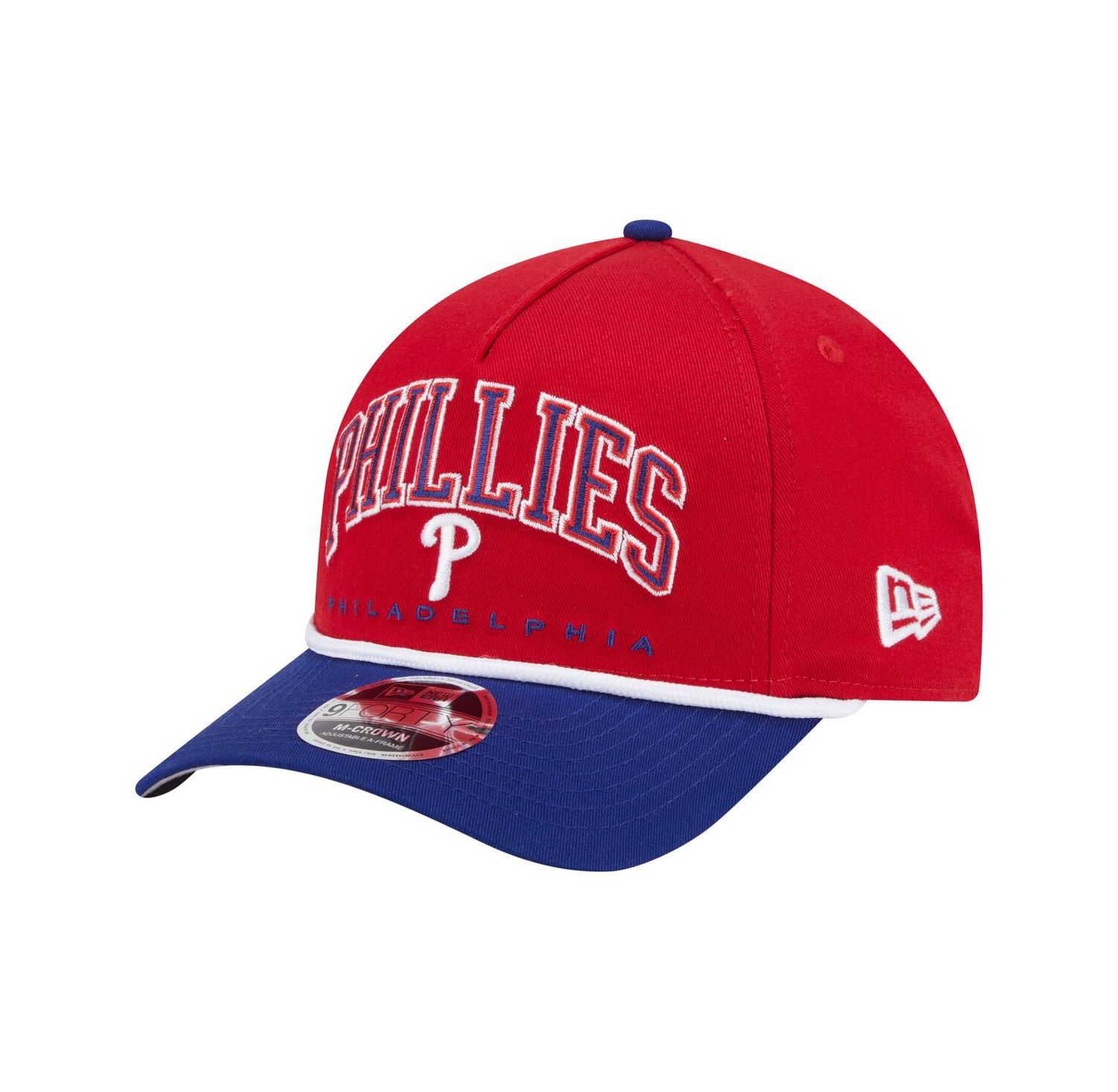 Men's Red/Royal Philadelphia Phillies Arch 9FORTY A-Frame M-Crown Adjustable Hat