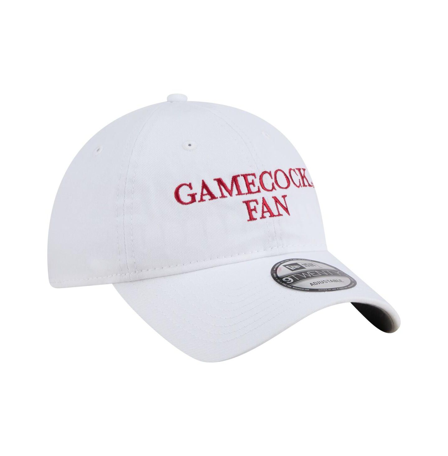 Мужская кепка New Era White South Carolina Gamecocks Fan 9TWENTY Adjustable Hat — фото 3