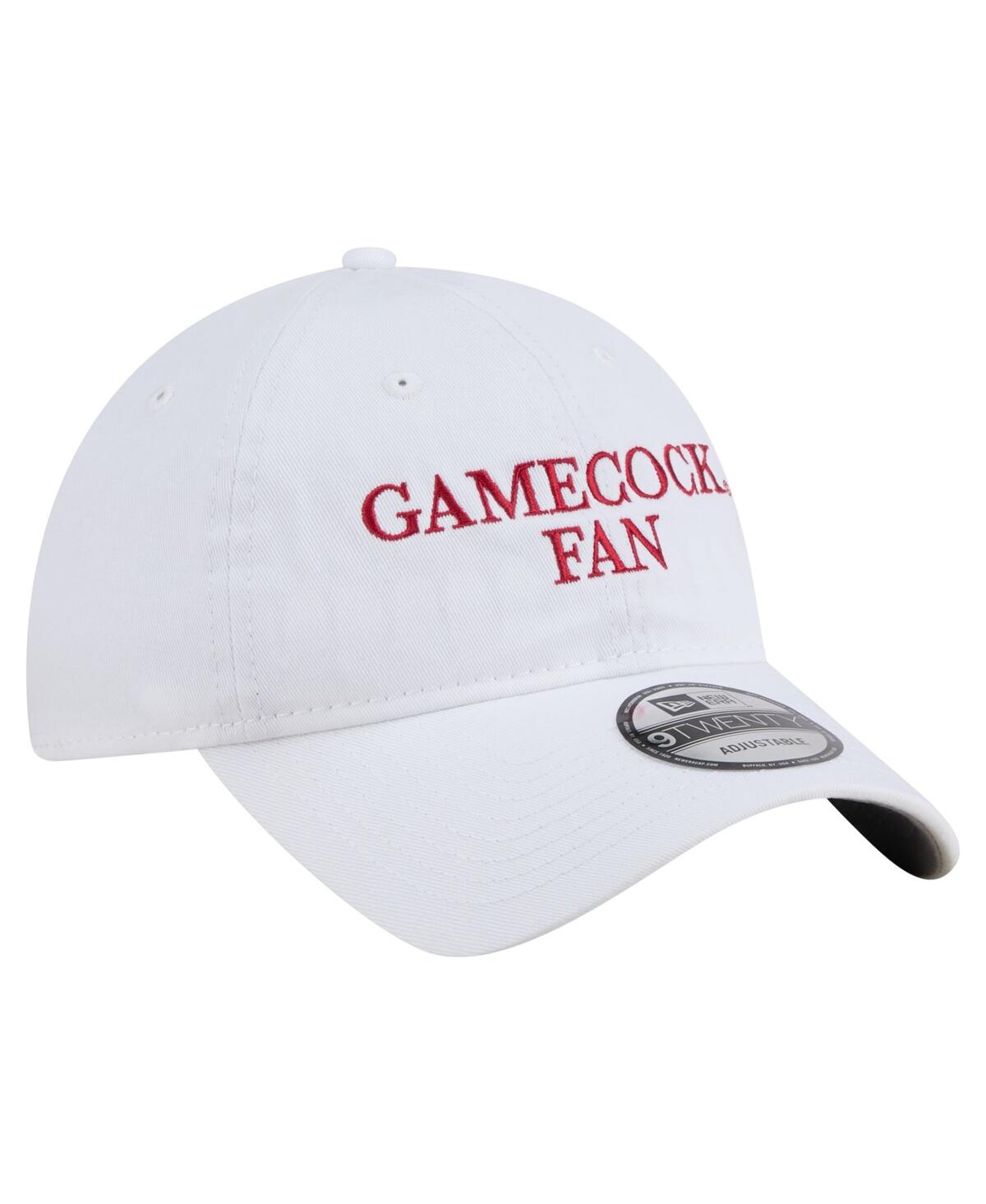 New Era Men's White South Carolina Gamecocks Fan 9twenty Adjustable Hat In White