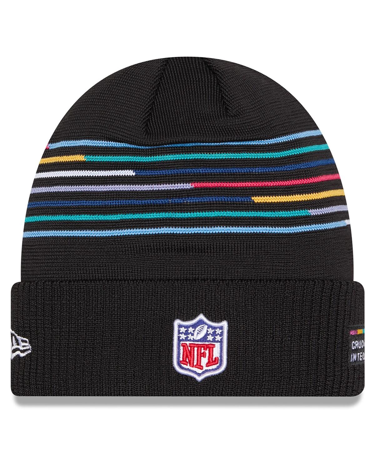 New Era Men's Black Miami Dolphins 2025 Nfl Crucial Catch Cuffed Knit Hat