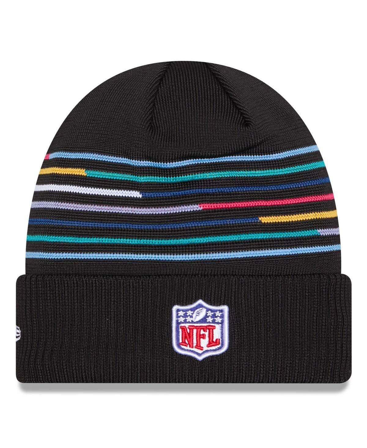 New Era Men's Black Kansas City Chiefs 2025 Nfl Crucial Catch Cuffed Knit Hat In Black