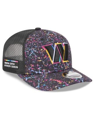 Men's Black Washington Commanders 2025 NFL Crucial Catch 9SEVENTY Adjustable Hat