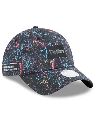 New Era - Women's Black Pittsburgh Steelers 2025 NFL Crucial Catch Pony Tail Adjustable Hat
