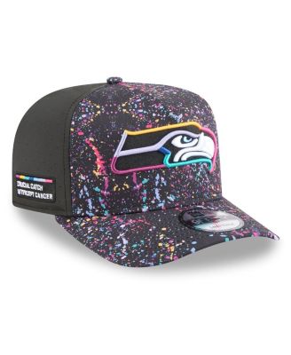 New Era - Men's Black Seattle Seahawks 2025 NFL Crucial Catch A-Frame 9FIFTY Snapback Hat