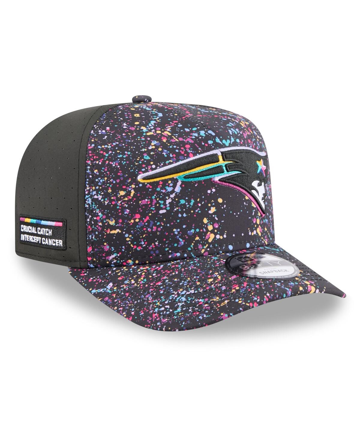 New Era Men's Black New England Patriots 2025 Nfl Crucial Catch A-Frame 9FIFTY Snapback Hat