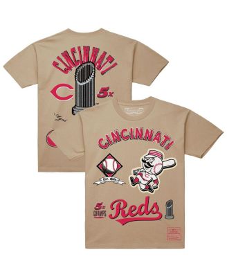 Mitchell & Ness - Men's Cream Cincinnati Reds Legacy Defined T-Shirt