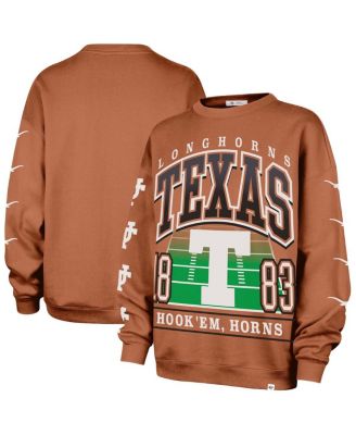 Women's Texas Orange Texas Longhorns Go Big Oversized Pullover Sweatshirt