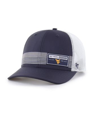 '47 Brand - Men's Navy West Virginia Mountaineers Rangefinder Brrr Trucker Adjustable Hat