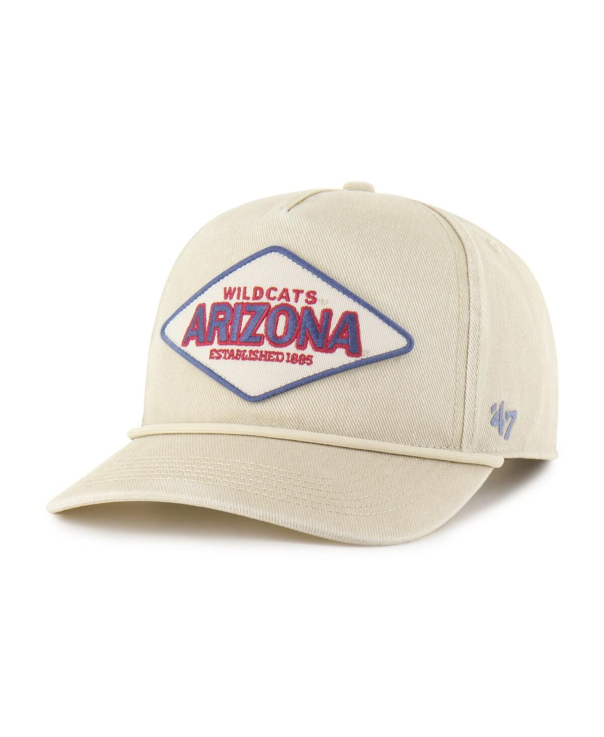 47 Brand Men's And Women's Cream Arizona Wildcats Outdoorsmen Cairn Hitch Adjustable Hat In Neutral