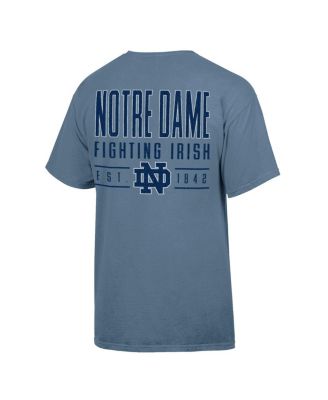 Men's Blue Notre Dame Fighting Irish Big Name T-Shirt