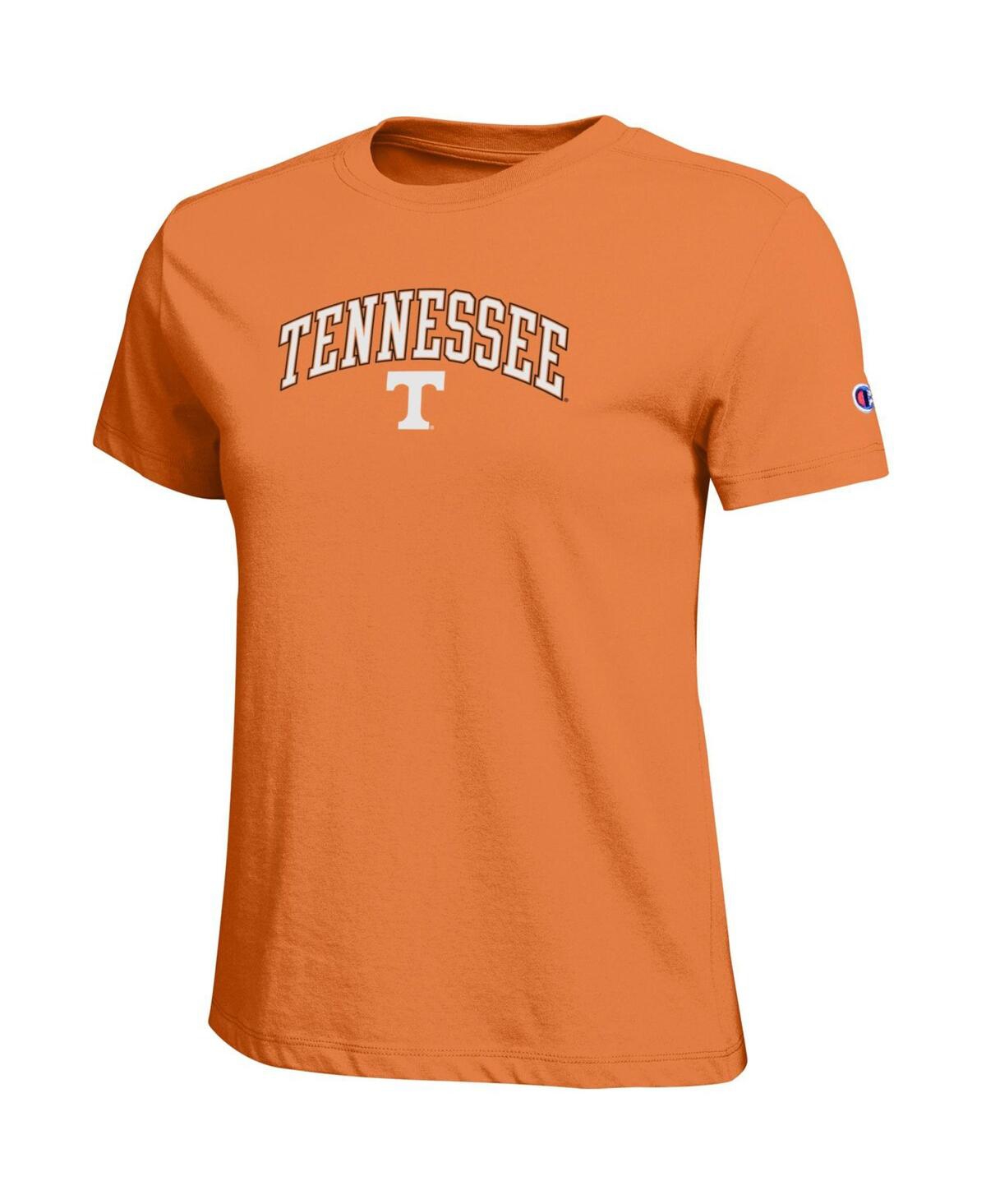Champion Women's Tennessee Orange Tennessee Volunteers Arched Over Logo T-shirt In Brown