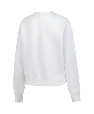 Women's&nbsp;White USWNT Luxe Sponge Tri-Blend Pullover Sweatshirt