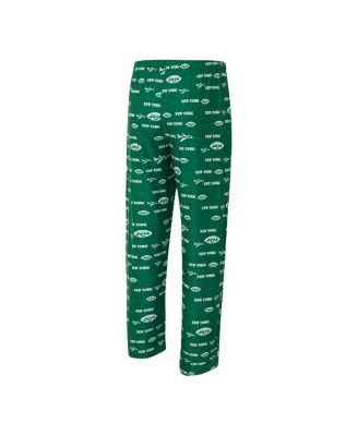 Men's Green New York Jets Retro Mosaic Allover Print Knit Pants