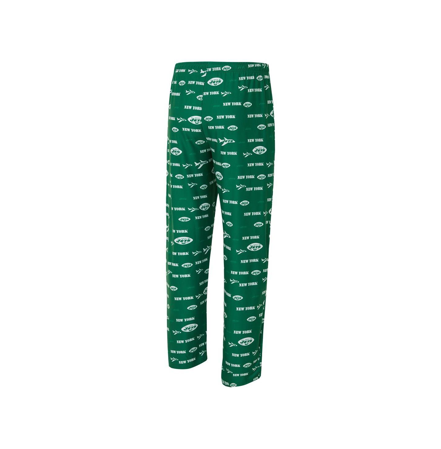 Мужские вязаные брюки Concepts Sport New York Jets Retro Mosaic, Green — фото 3