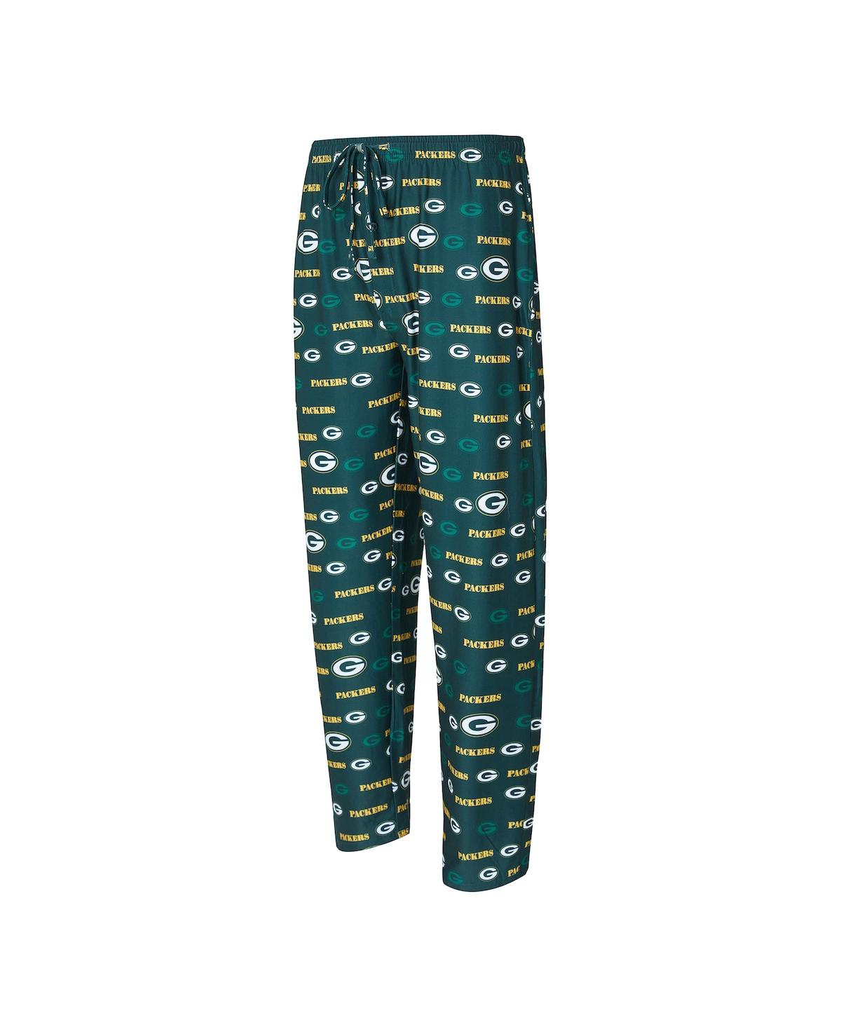 Concepts Sport Men's Green Bay Packers Mosaic All Over Print Pants In Green