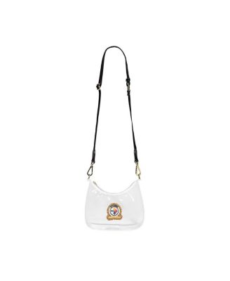 Pittsburgh Steelers Clear Curved Crossbody Bag