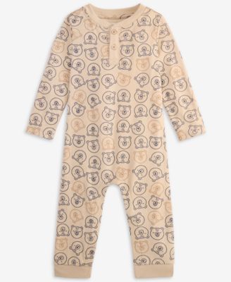 First Impressions - Baby Boys Bear-Print Coverall