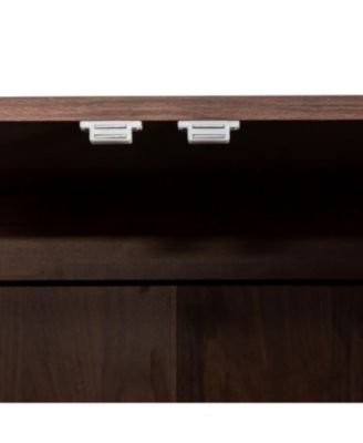 2-Door Wardrobe/Kitchen Cabinet with 4 Storage Spaces