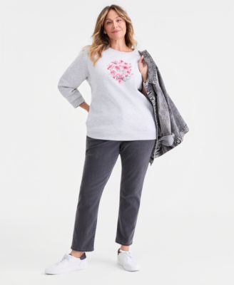 Plus Size Graphic Fleece Sweatshirt, Macy's Exclusive