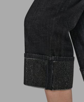 Women's Crystal Cuff Jeans