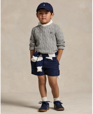 Boys 2-7 Cable-Knit Cotton Sweater