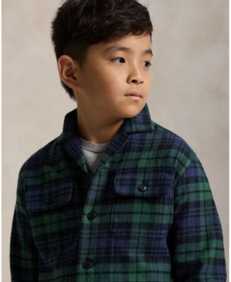 Boys' 8-20 Plaid Camp Shirt