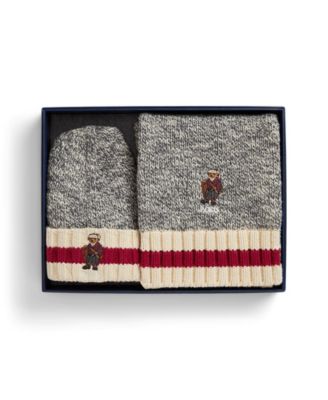 Big Boys' Embroidered Hat and Scarf, 2-Piece Set