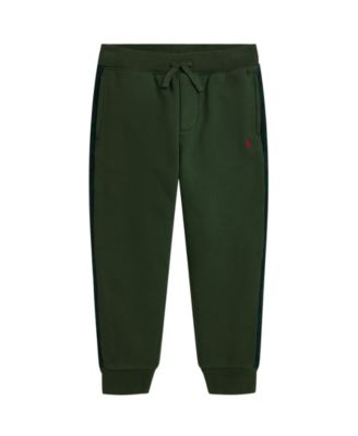 Boys' 2-7 Plaid-Trim Fleece Jogger Pant