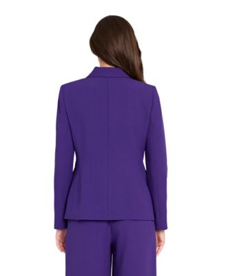 Women's Peak-Lapel Button-Cuff Jacket, Regular & Petite