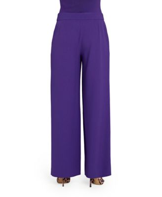 Petite Clean-Waist Wide-Leg Pants