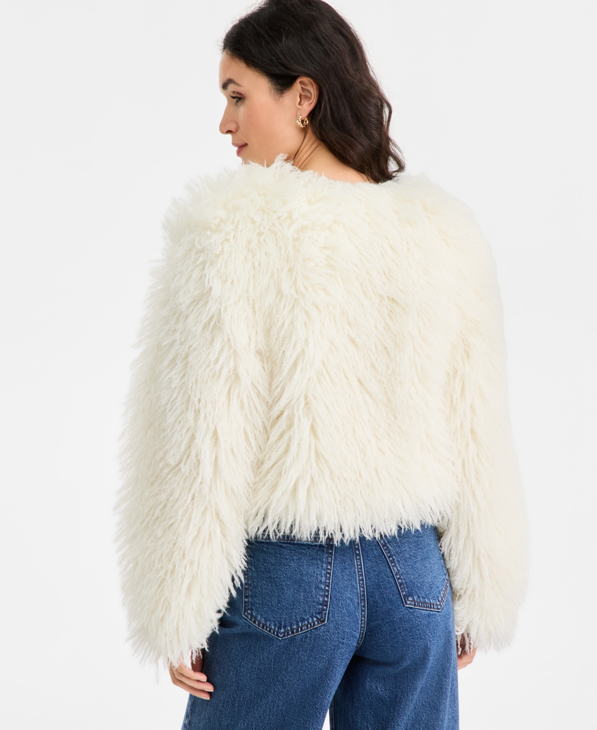 On 34th Women's Solid Faux-Fur Completer Jacket, Macy's Exclusive