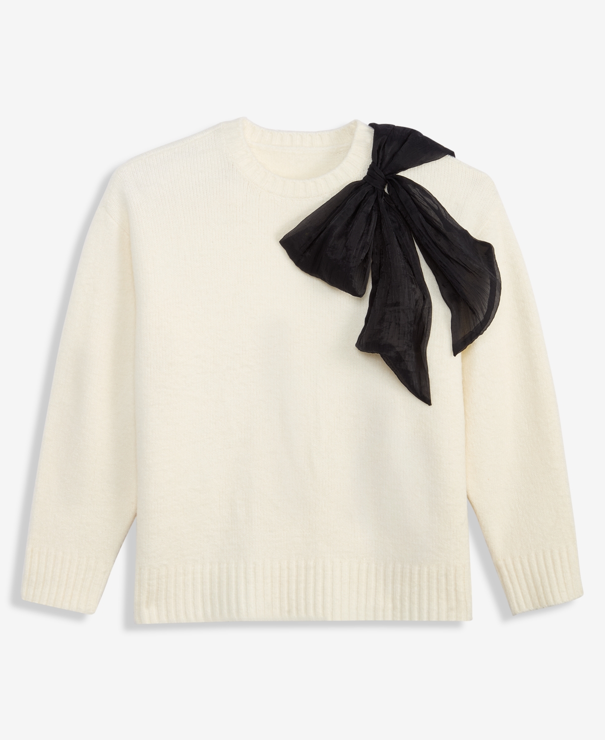 On 34th Women's Long-sleeve Bow Sweater, Macy's Exclusive In White