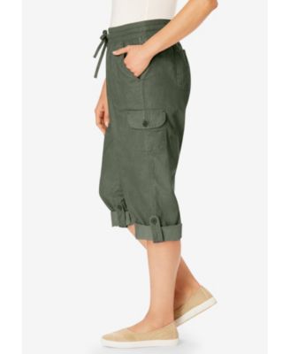 Women's Within Convertible Length Cargo Capri/Bermuda
