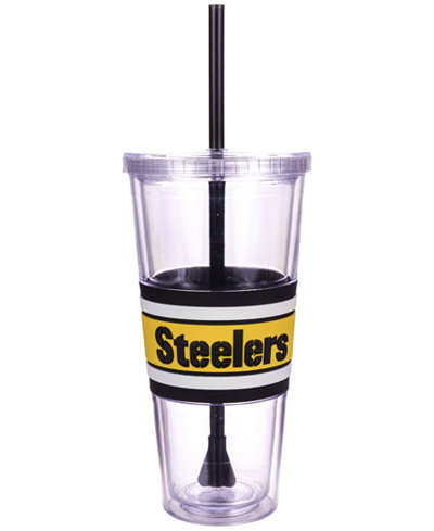 Boelter Brands Pittsburgh Steelers 22 oz. Hyped Straw Tumbler