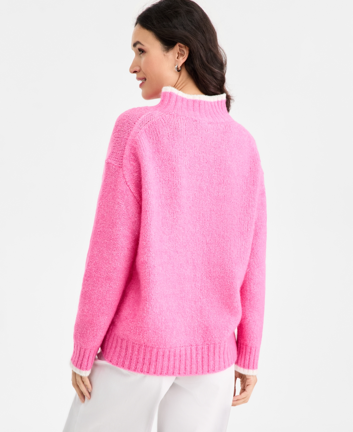 On 34th Women's Long-Sleeve Mock-Neck Sweater, Macy's Exclusive
