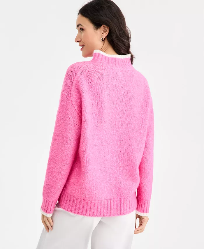 Women's Long-Sleeve Mock-Neck Sweater - thumbnail 3