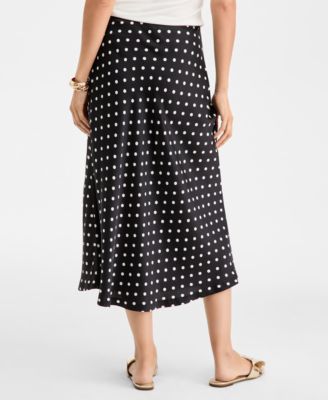 Women's Dot-Print Midi Skirt, Macy's Exclusive