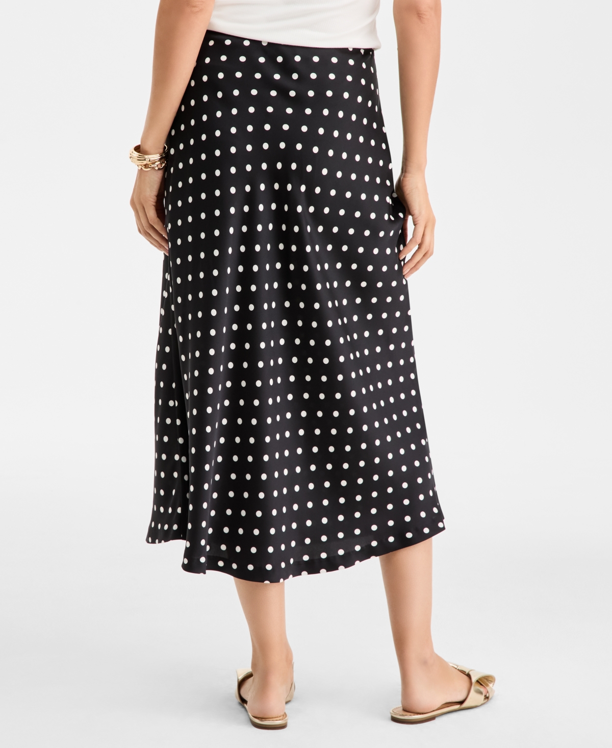 On 34th Women's Dot-Print Midi Skirt, Macy's Exclusive