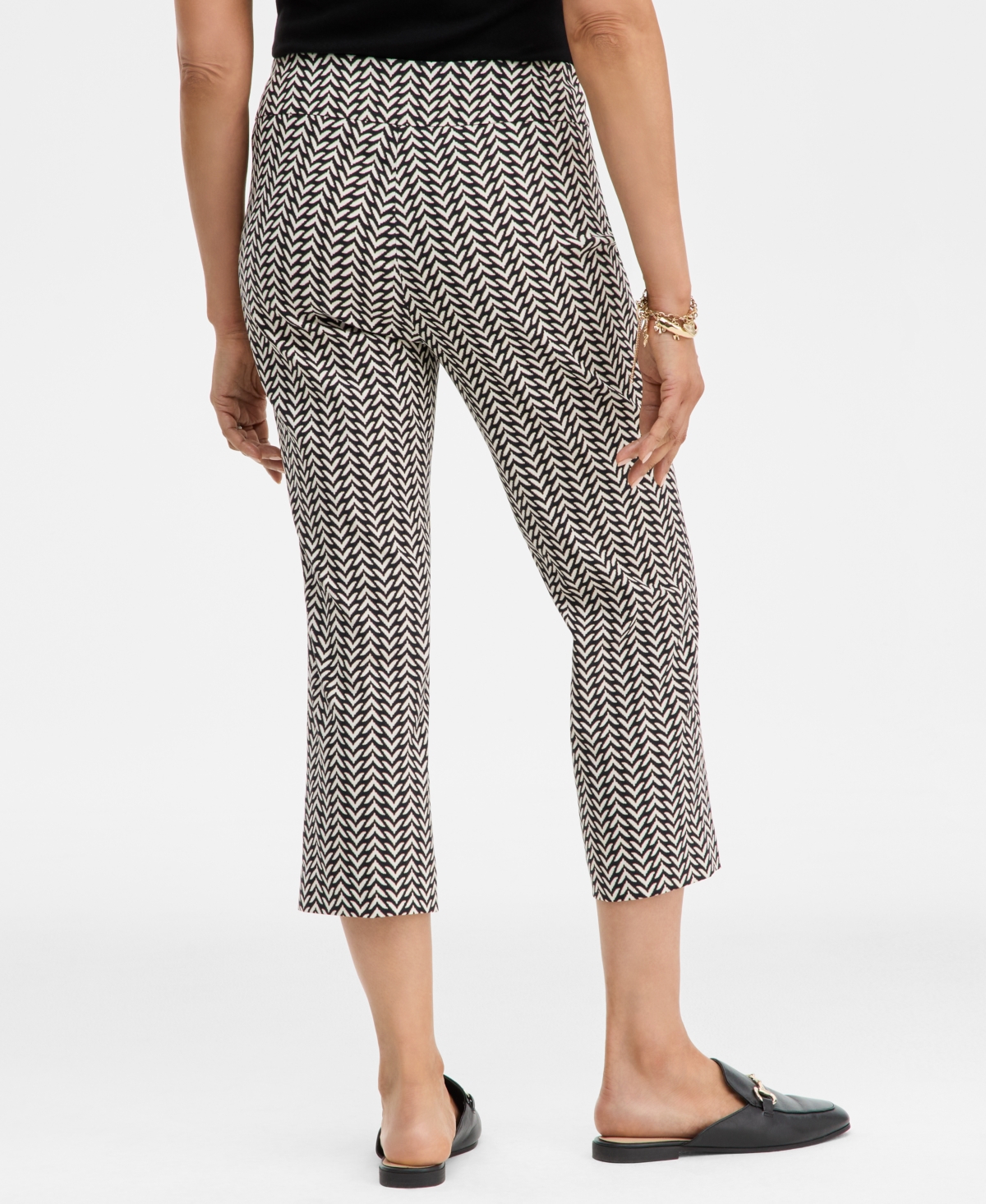 Jm Collection Women's Printed Rivet Capri Pants, Macy's Exclusive