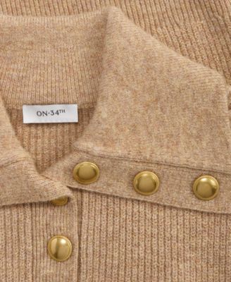 Women's Collared Button Pullover Sweater